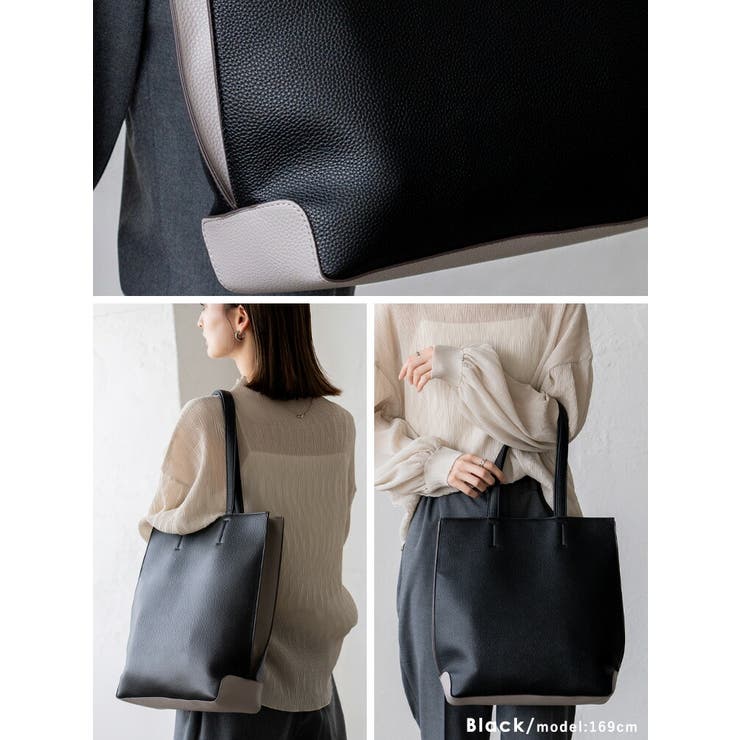 ツートーンスクエアトートバッグ | Vita Felice | 詳細画像11 