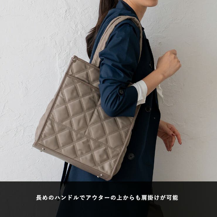8ポケットキルティングトートバッグ[品番：VI000007501]｜Vita Felice