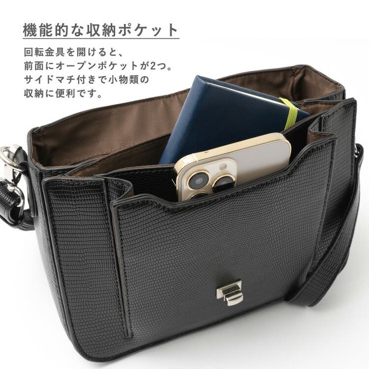 スクエアフラップショルダーバッグ | Vita Felice | 詳細画像5 