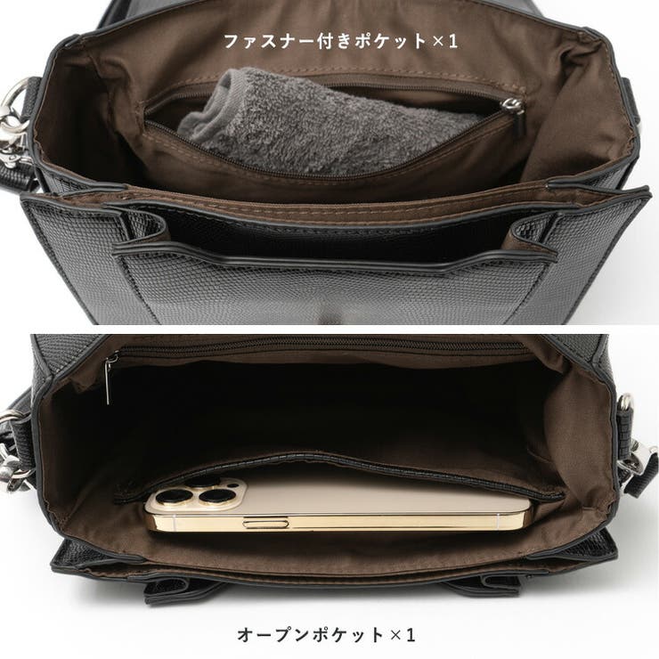 スクエアフラップショルダーバッグ | Vita Felice | 詳細画像9 