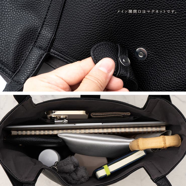 縦長ハンドバッグバイカラー | Vita Felice | 詳細画像11 