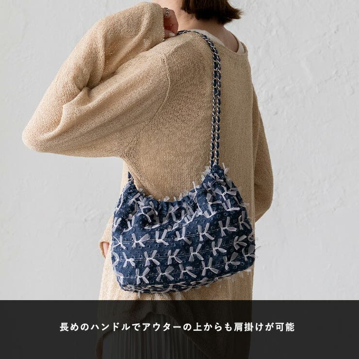 デニムリボンバッグ[品番：VI000007412]｜Vita Felice（ヴィタ