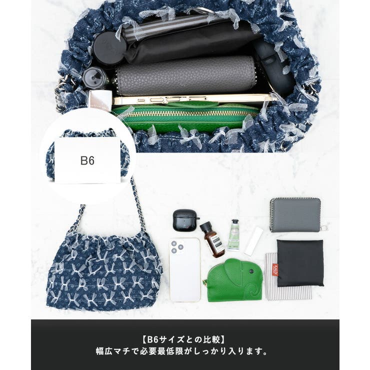 デニムリボンバッグ[品番：VI000007412]｜Vita Felice（ヴィタ