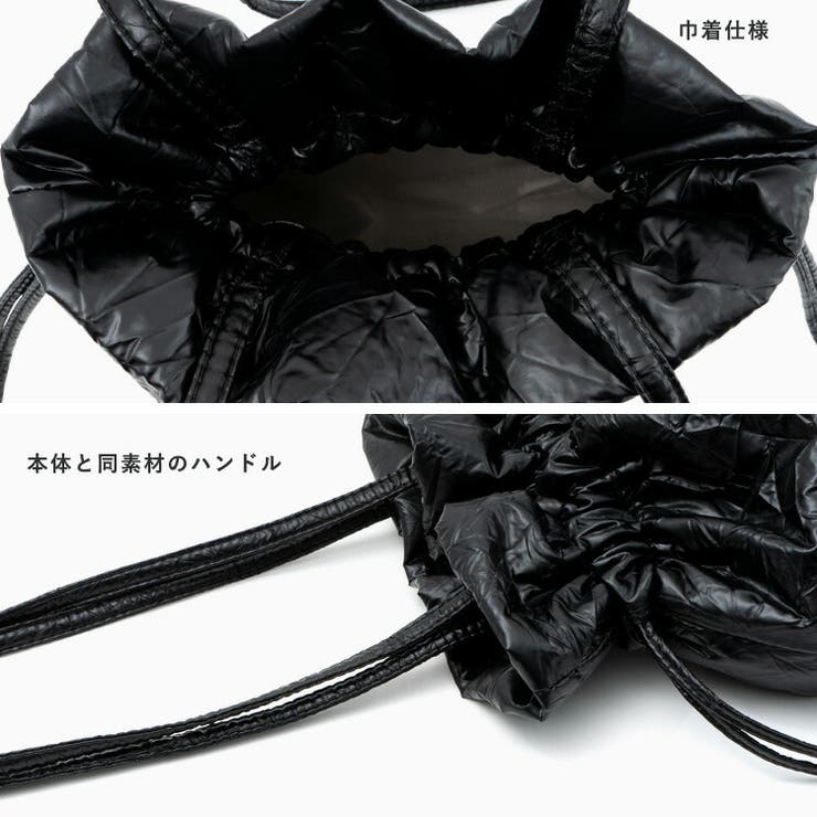 シワ加工巾着バッグ | Vita Felice | 詳細画像7 