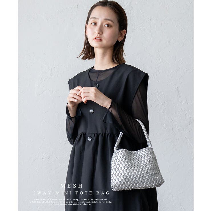 メッシュ2wayミニトートバッグ[品番：VI000007495]｜Vita Felice