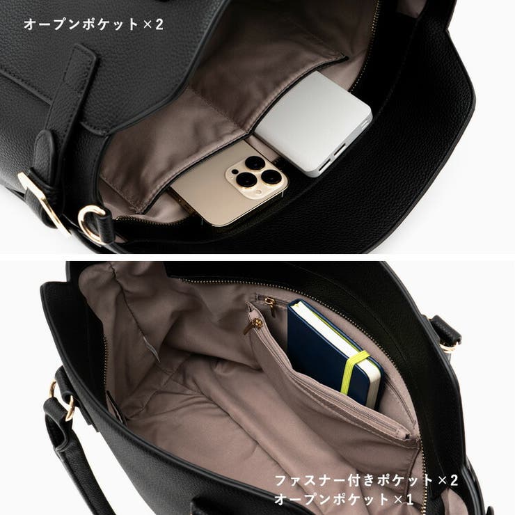 ベルトデザイン2WAYトートバッグ | Vita Felice | 詳細画像7 