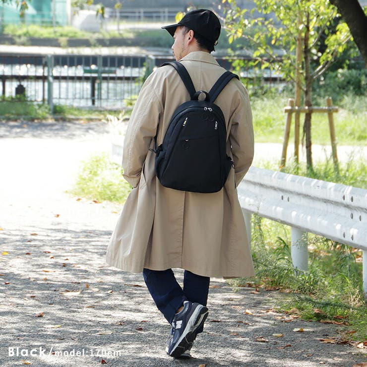 サコッシュ付きナイロンリュックサック | Vita Felice | 詳細画像12 