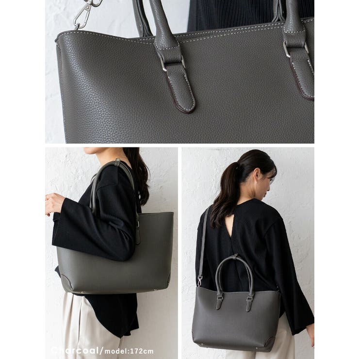 スクエアビジネス2wayトートバッグ | Vita Felice | 詳細画像15 