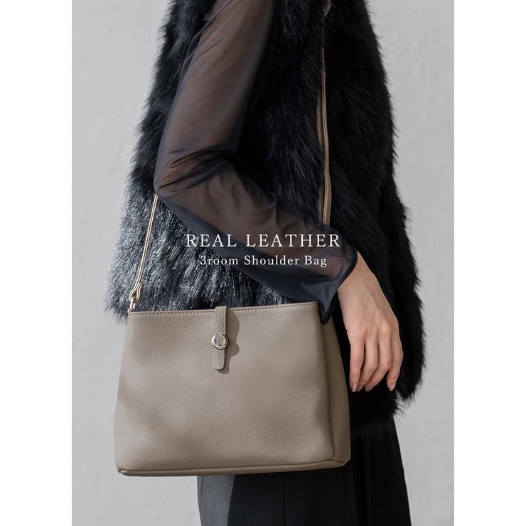 牛革ショルダーバッグ3room | Vita Felice | 詳細画像2 