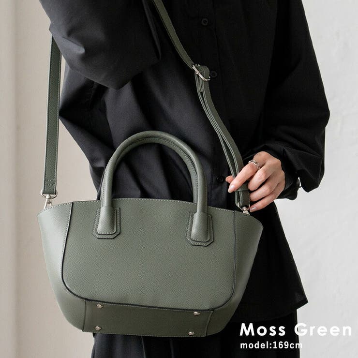 モスグリーン | 舟形2wayトートバッグ | Vita Felice