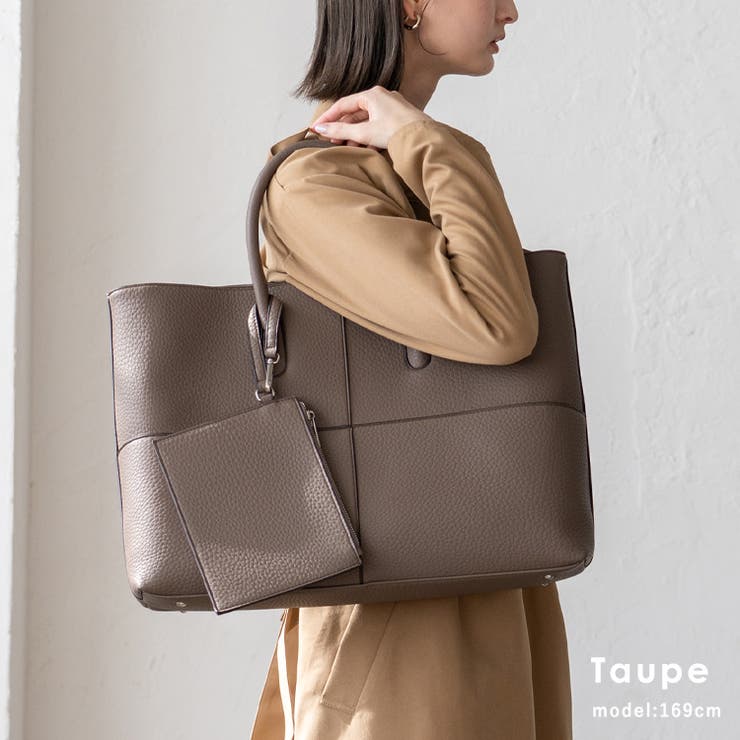 トープ | ポーチ付き2wayトートバッグ | Vita Felice