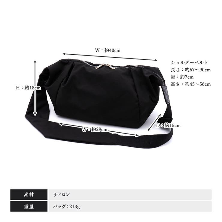 ナイロン半月ショルダーバッグ | Vita Felice | 詳細画像16 