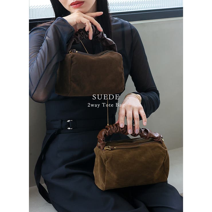 スエードワンハンドルバッグ | Vita Felice | 詳細画像2 