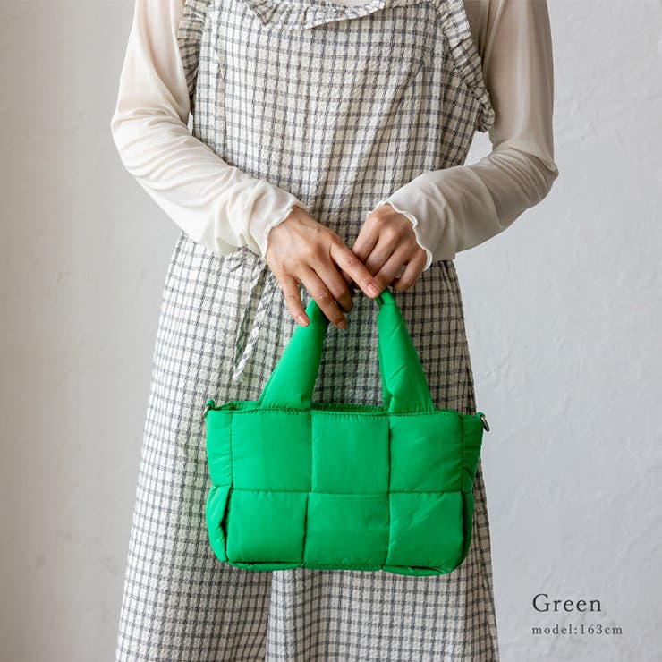 グリーン | メッシュナイロン2wayトートバッグ | Vita Felice