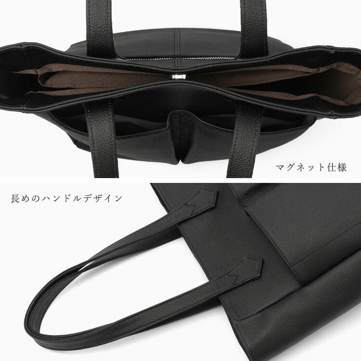 フロントポケット本革トートバッグ | Vita Felice | 詳細画像7 