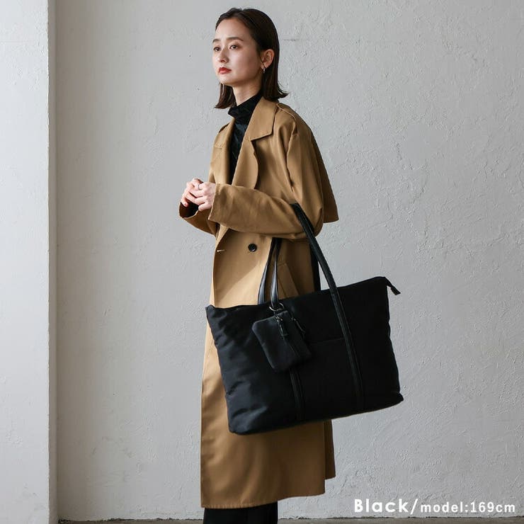 ポーチ付きナイロンビッグトートバッグ | Vita Felice | 詳細画像11 