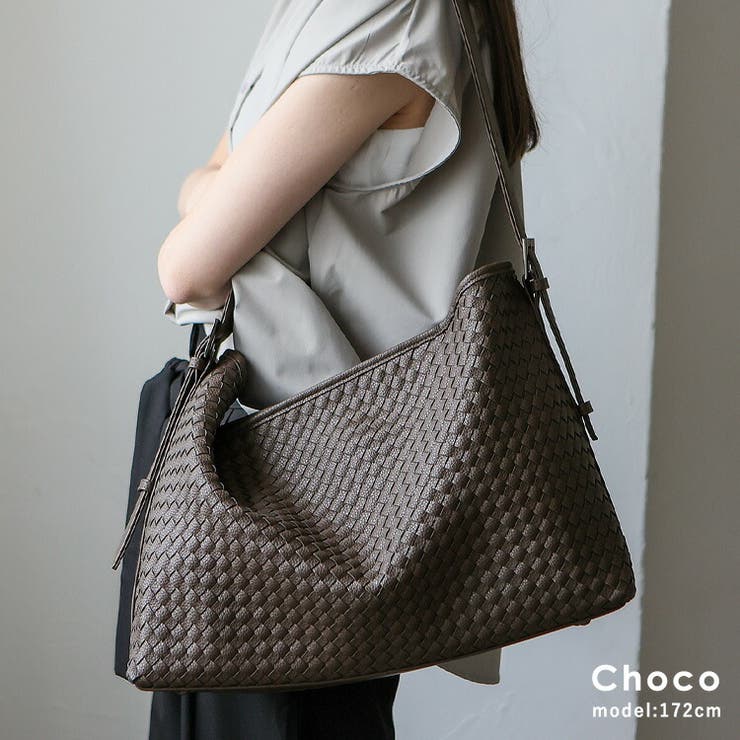 チョコ | ワンハンドルメッシュショルダーバッグ | Vita Felice