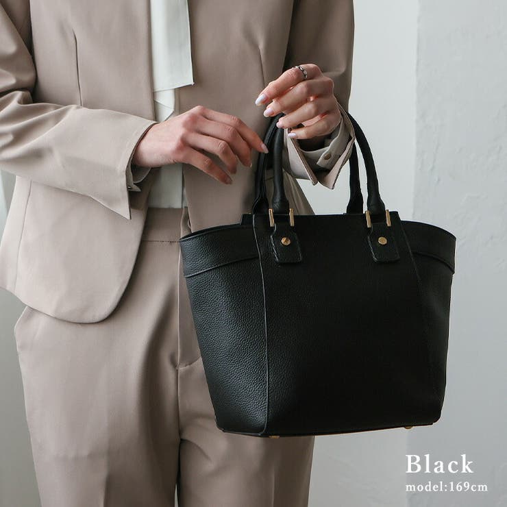 ブラック | 本革2wayハンドバッグ | Vita Felice