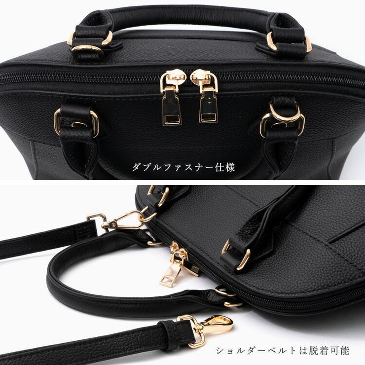 ラウンドファスナー本革2wayハンドバッグ | Vita Felice | 詳細画像7 