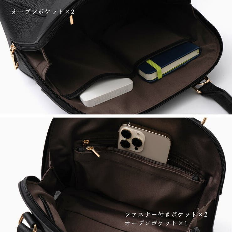 ラウンドファスナー本革2wayハンドバッグ | Vita Felice | 詳細画像8 