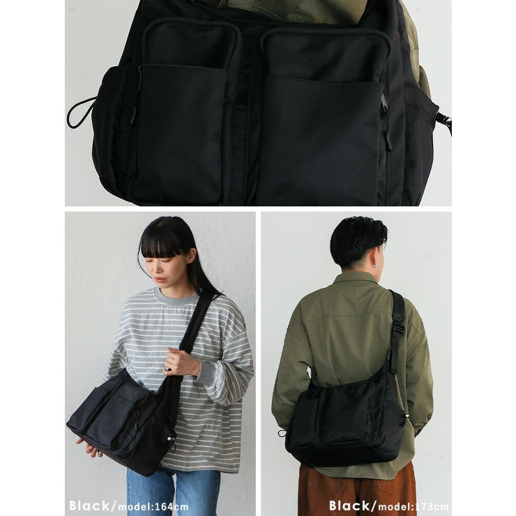 【13ポケット】ナイロンショルダーバッグ | Vita Felice | 詳細画像12 