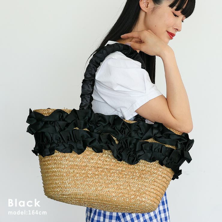 Bibiy. フリル付きホワイトかごバッグ BIBIY. MADE | B. FLORET BOX BAG WHITE｜Bibiy.