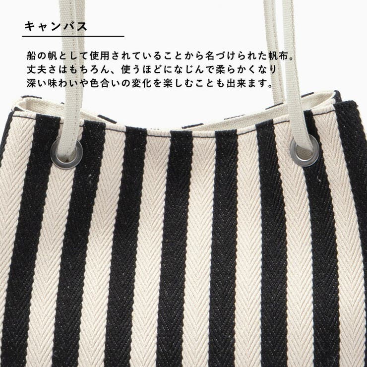 ストライプ柄キャンバス2wayミニバッグ[品番：VI000007707