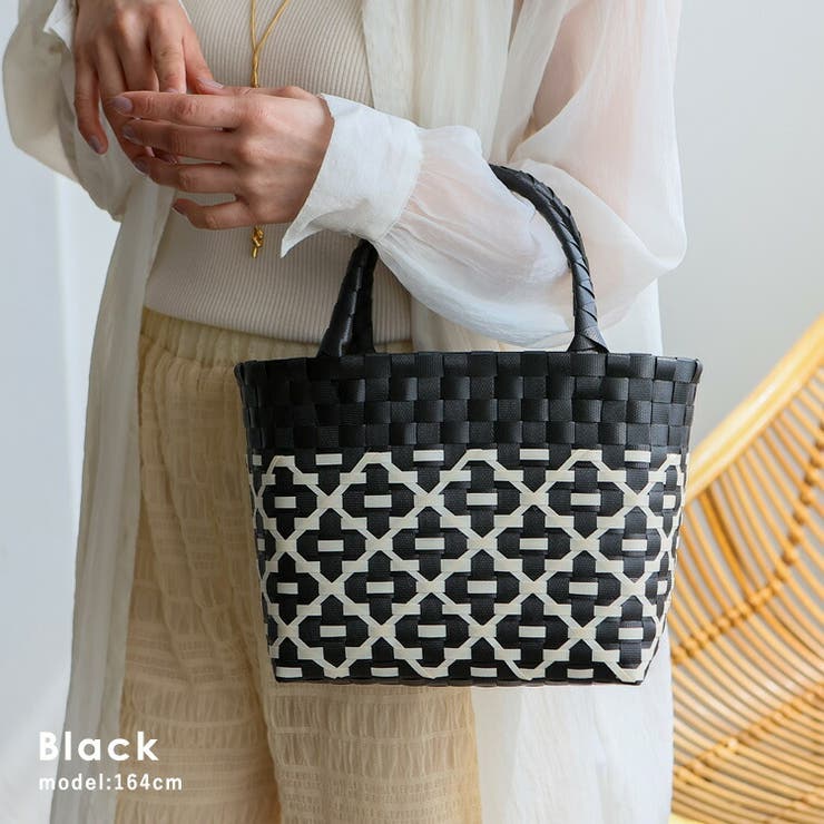 ブラック | レトロメルカドトートバッグ | Vita Felice