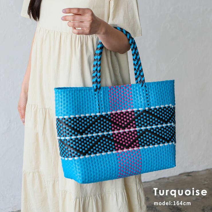 ターコイズ | メルカドトートバッグ（M） | Vita Felice