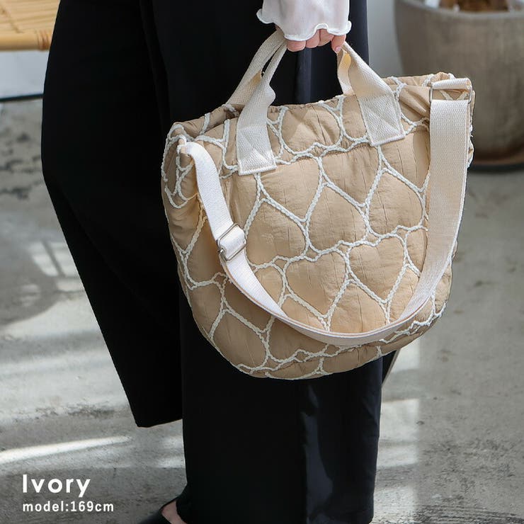 アイボリー | キルティング2wayトートバッグ | Vita Felice