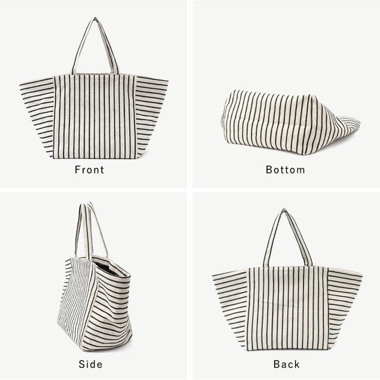 ストライプキャンバストートバッグ | Vita Felice | 詳細画像14 