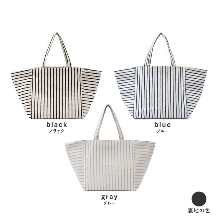 ストライプキャンバストートバッグ | Vita Felice | 詳細画像15 