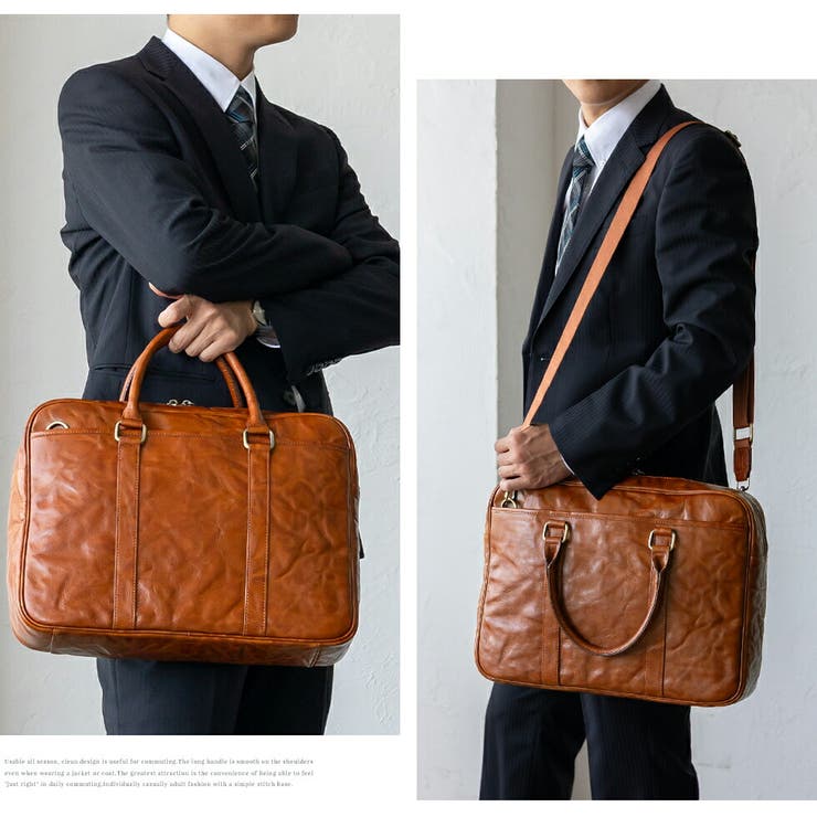 ヴィンテージレザー2wayビジネスバッグ | Vita Felice | 詳細画像5 