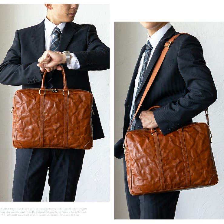 ヴィンテージレザー2wayブリーフバッグ | Vita Felice | 詳細画像5 