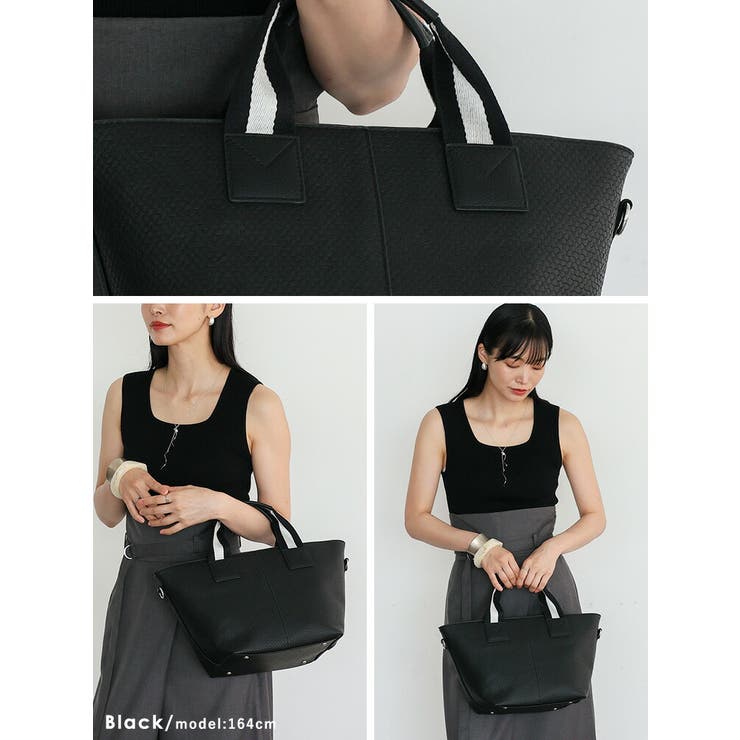 テープハンドル2WAYトートバッグ | Vita Felice | 詳細画像10 