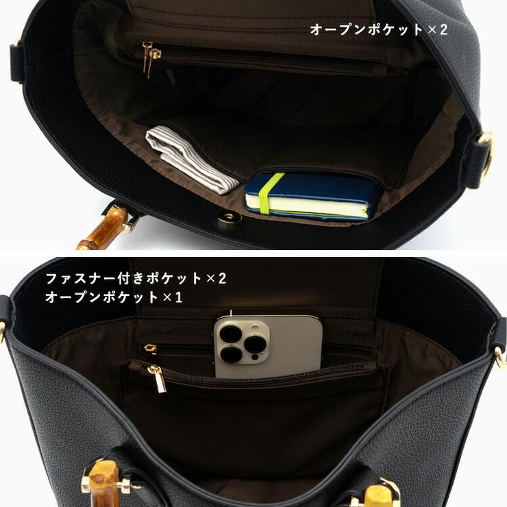 バンブーハンドル2wayハンドバッグ | Vita Felice | 詳細画像9 