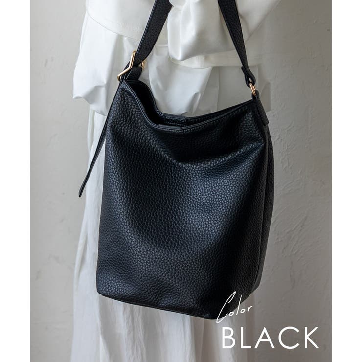 ブラック | 縦長ワンハンドルバッグ | Vita Felice