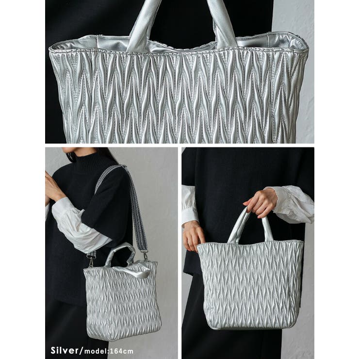 V字キルティング2wayトートバッグ | Vita Felice | 詳細画像11 