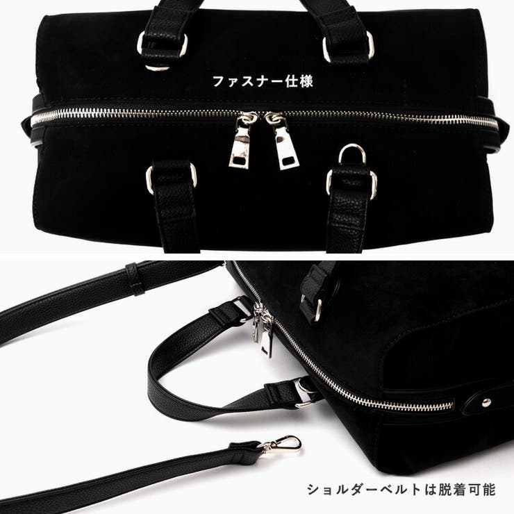 スウェード調スクエアボストンバッグ | Vita Felice | 詳細画像7 