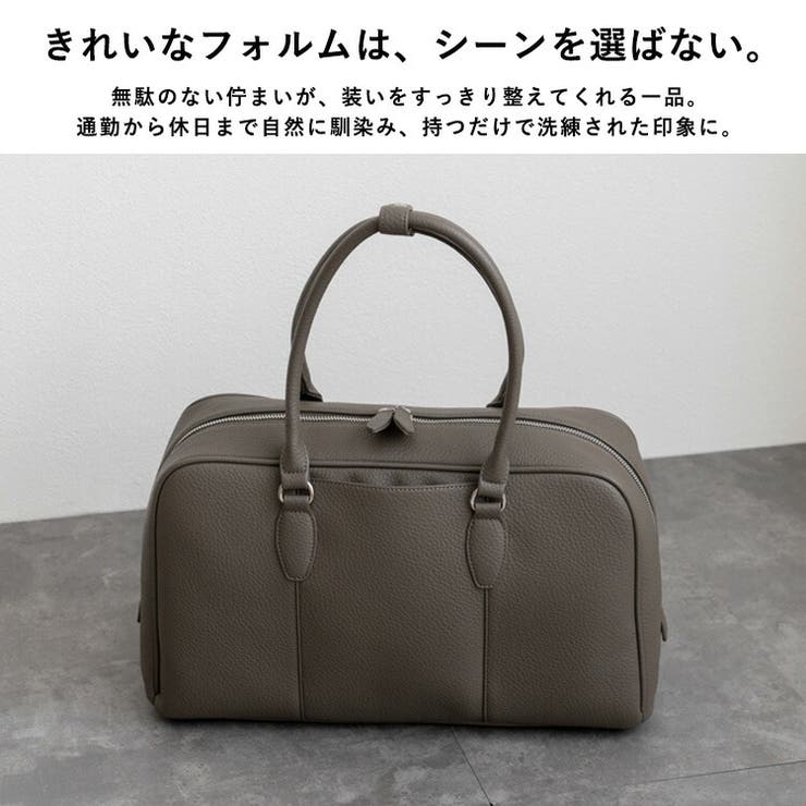 ラウンドファスナーミニマルボストンバッグ | Vita Felice | 詳細画像2 