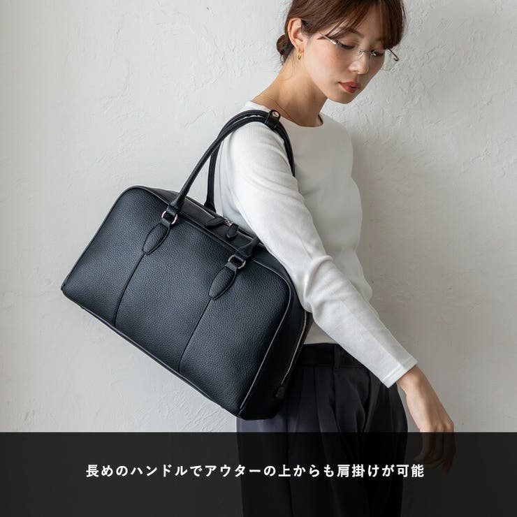 ラウンドファスナーミニマルボストンバッグ | Vita Felice | 詳細画像3 