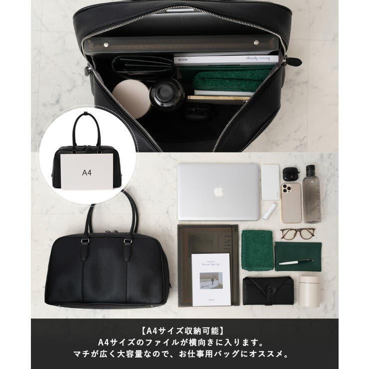 ラウンドファスナーミニマルボストンバッグ | Vita Felice | 詳細画像6 