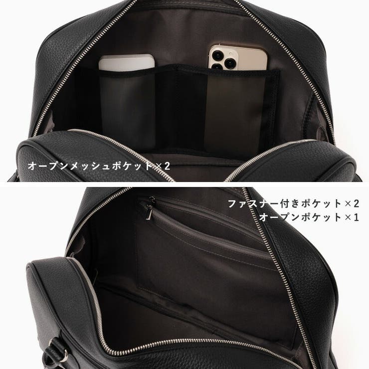 ラウンドファスナーミニマルボストンバッグ | Vita Felice | 詳細画像8 