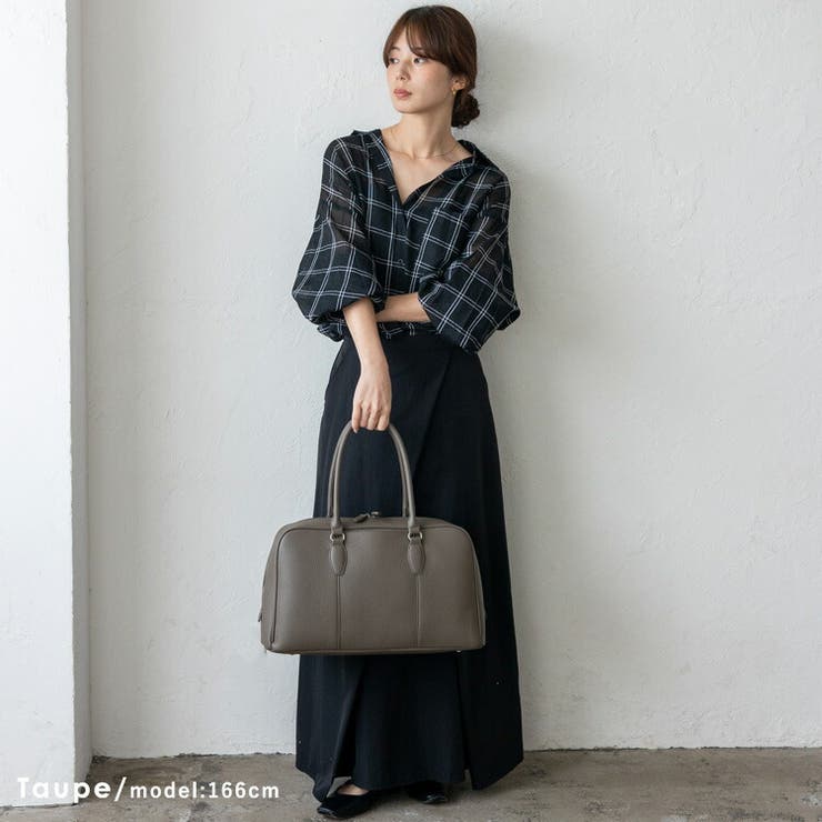 ラウンドファスナーミニマルボストンバッグ | Vita Felice | 詳細画像12 