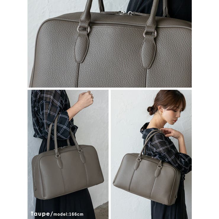 ラウンドファスナーミニマルボストンバッグ | Vita Felice | 詳細画像13 