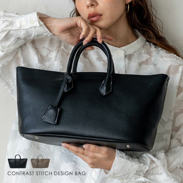 配色ステッチデザインバッグ | Vita Felice | 詳細画像1 