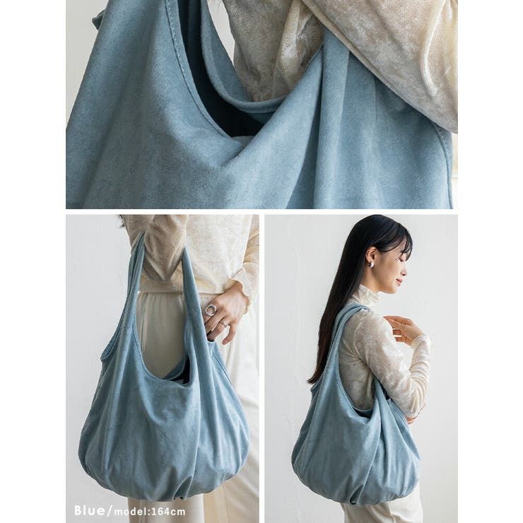 スウェード調バルーントートバッグ（ポーチ付き） | Vita Felice | 詳細画像11 