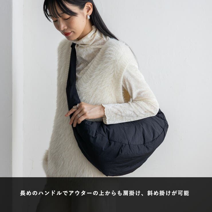 ハーフムーンナイロンショルダーバッグ | Vita Felice | 詳細画像3 