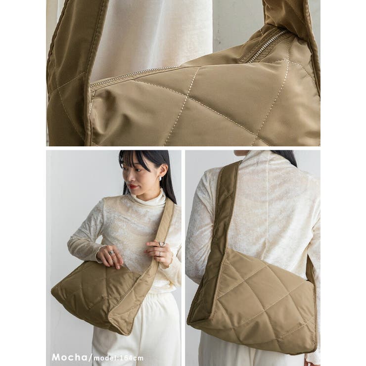 キルティングナイロンワンショルダーバッグ | Vita Felice | 詳細画像14 