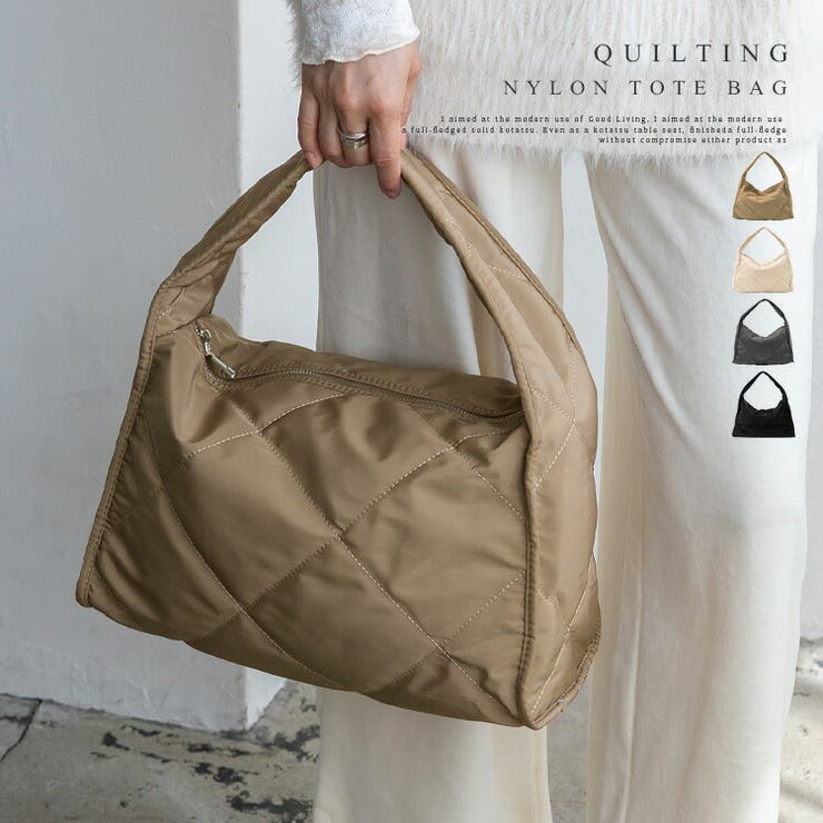 キルティングナイロンワンハンドルバッグ | Vita Felice | 詳細画像1 